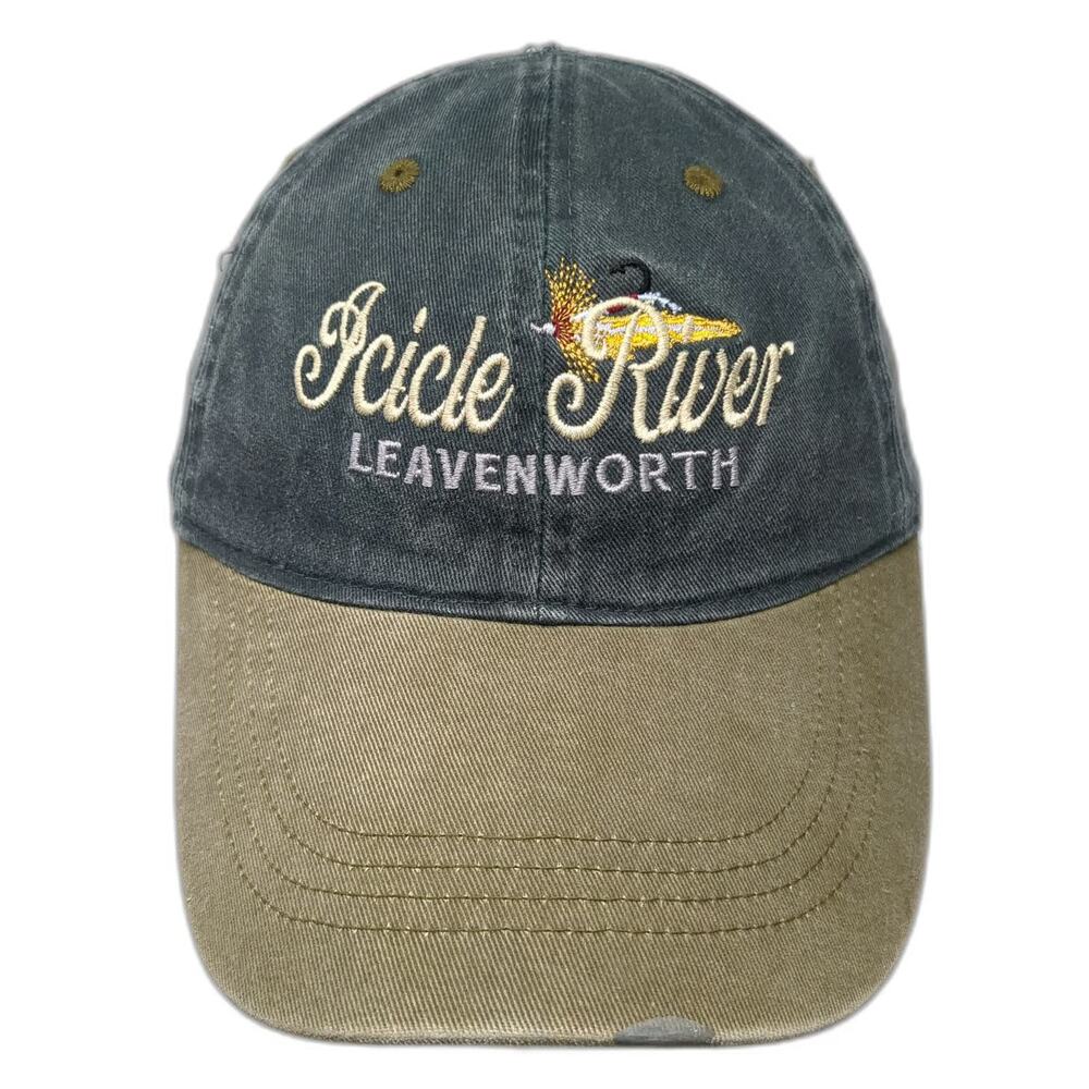 Ouray Baseball Cap Green One Size Hat Icicle River Leavenworth WA Fishing Fly